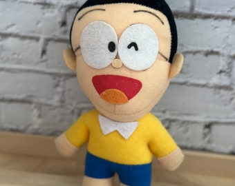 Doraemon & Nobita Nobi Letters Small Zipper Bag Set