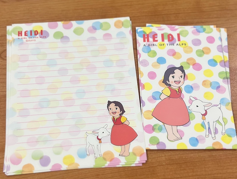 Vintage Heidi A Girl of the Alps Letter Writing Paper by Zuiyo - Etsy