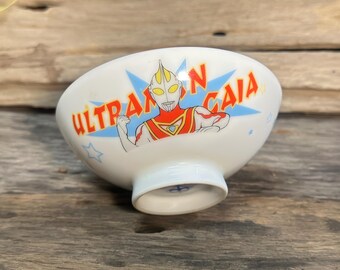 Vintage 1998 Ultraman GAIA Characters Rice bowl