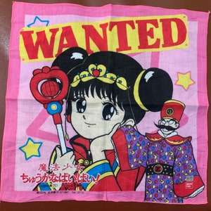 Super rare Vintage 1988 Child's handkerchief Magic girl The Good Little Witch Paipai
