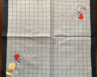 Pañuelo infantil vintage de 1995, El Pájaro Loco