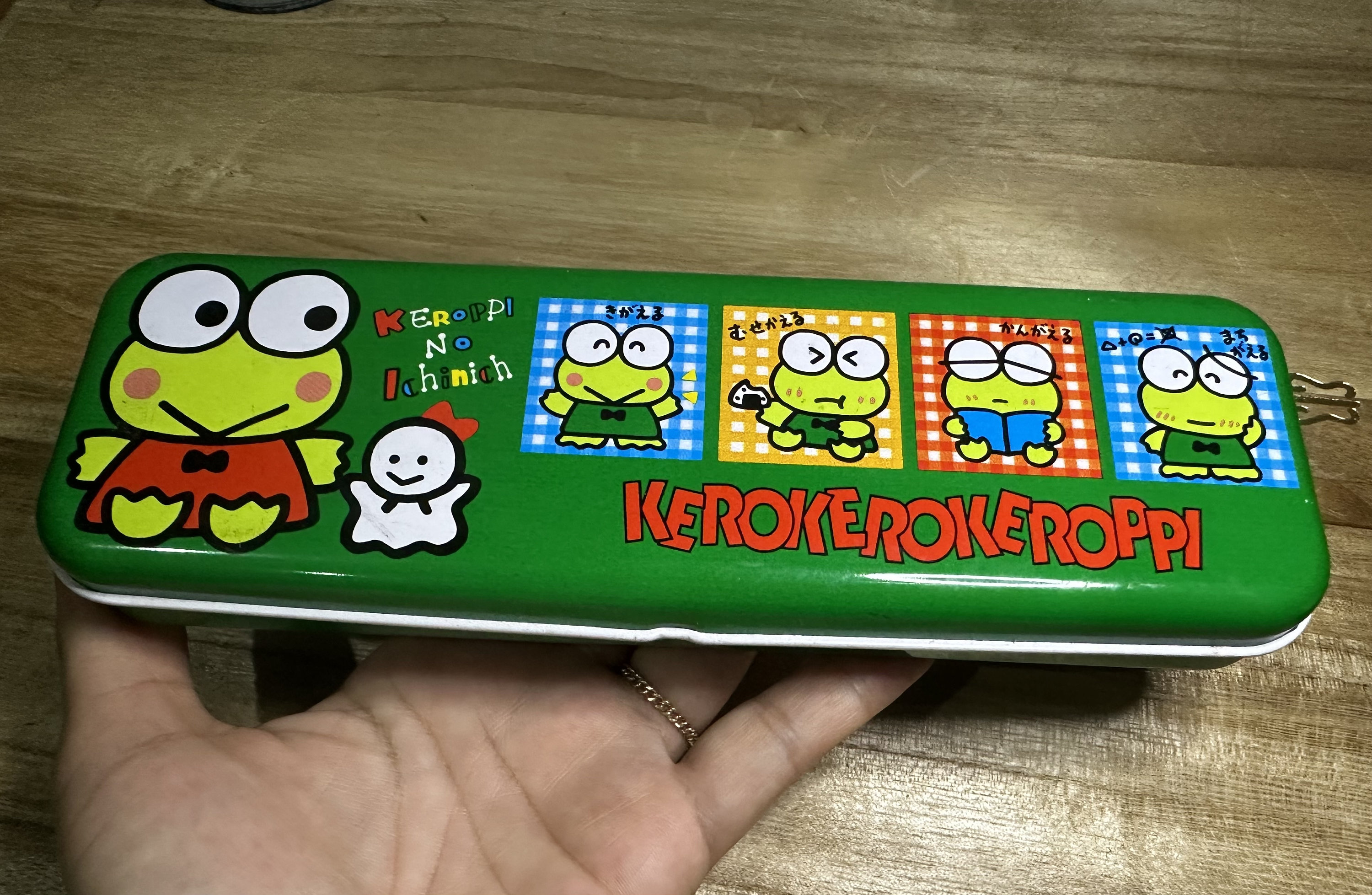 1990 Sanrio Keroppi Tin Pencil Case With Pencil - Etsy