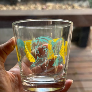 1980s Urusei Yatsura water glass Japanese Manga Series