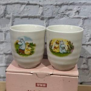 1990s Moomin & Snork Maiden The Story Of Moomin Valley Teacups set of 2