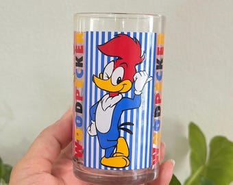 1995 Woody Woodpecker drinking glass