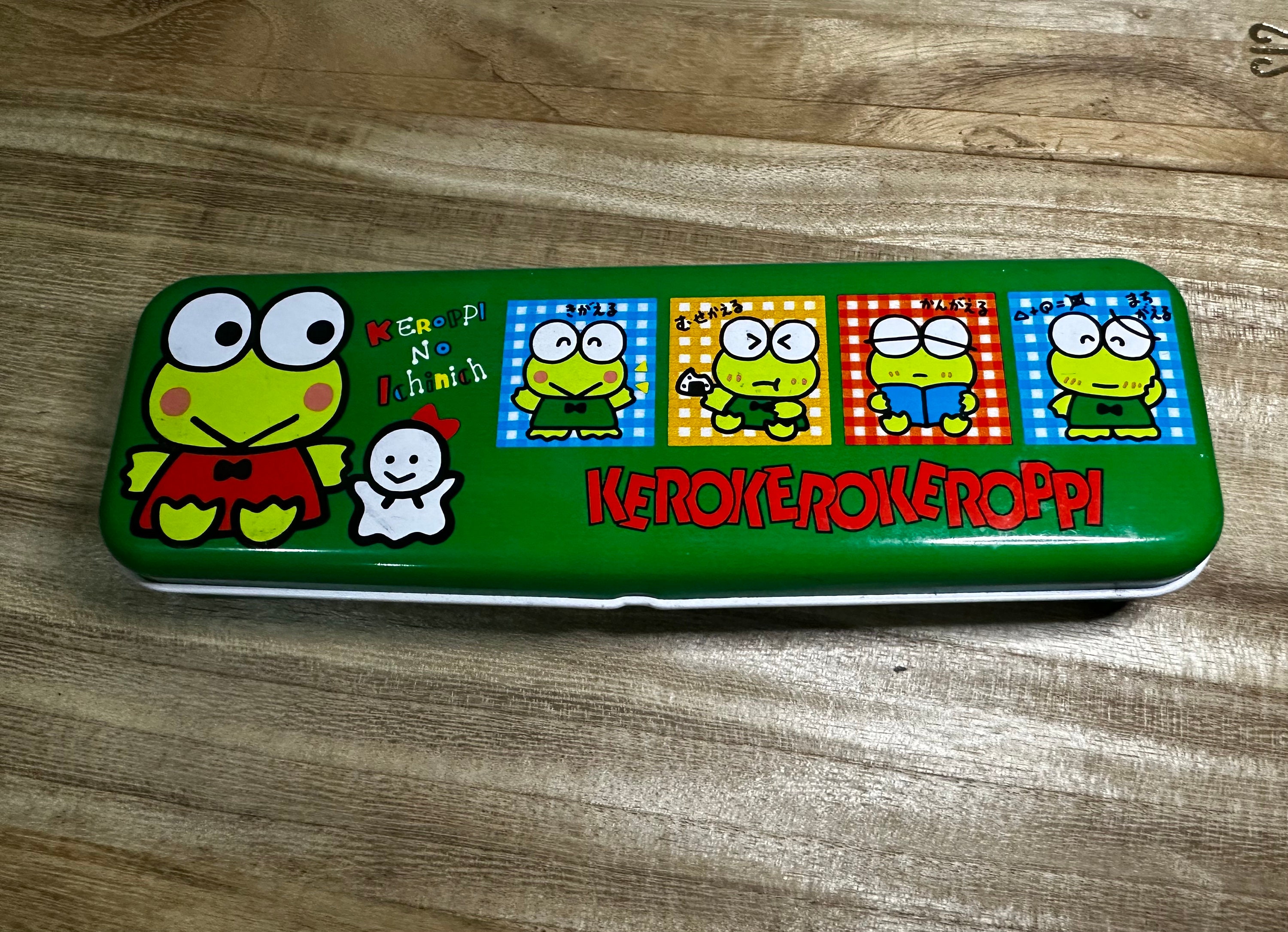 1990 Sanrio Keroppi Tin Pencil Case With Pencil - Etsy