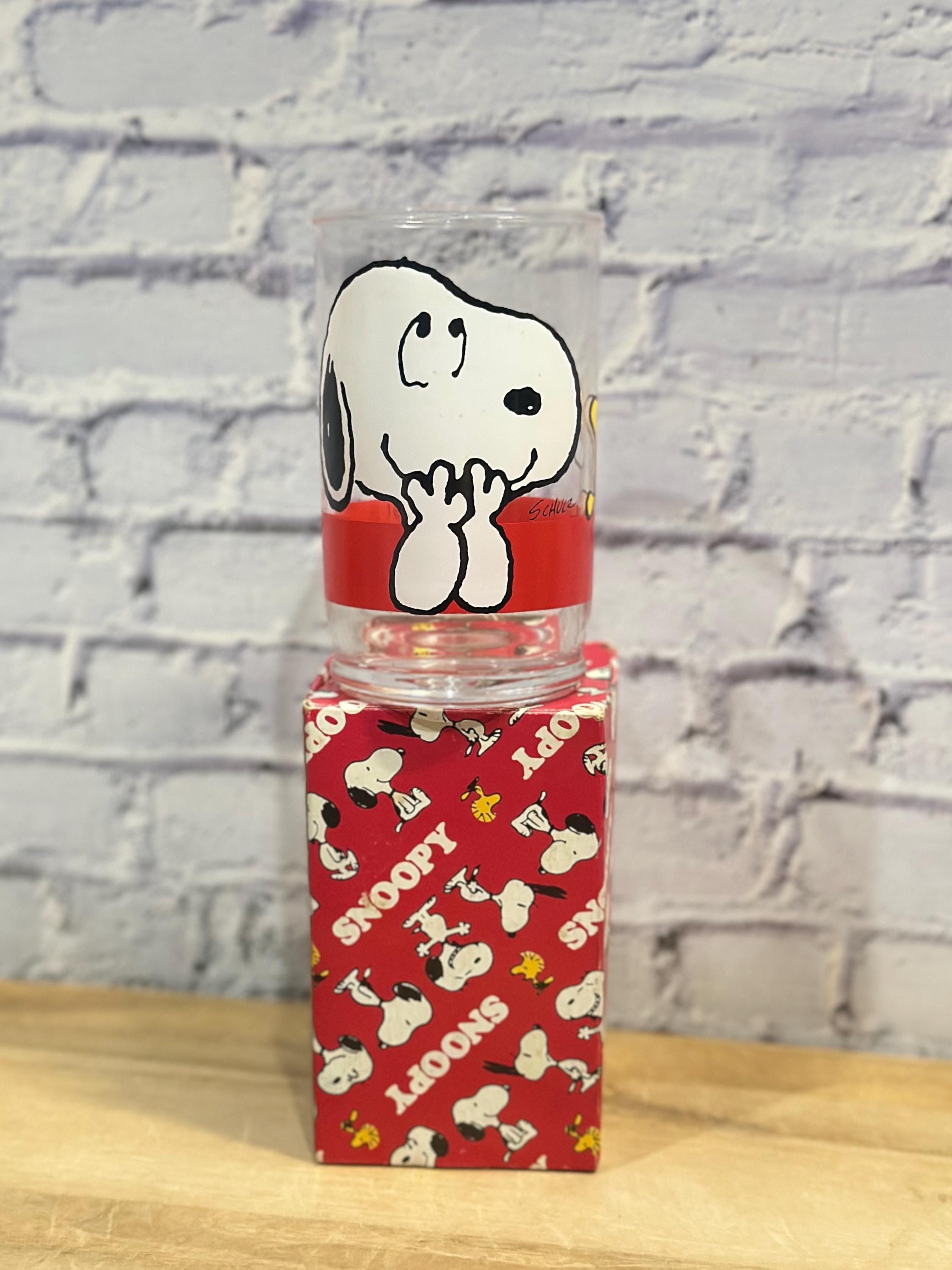 Vintage snoopy glass - Etsy 日本