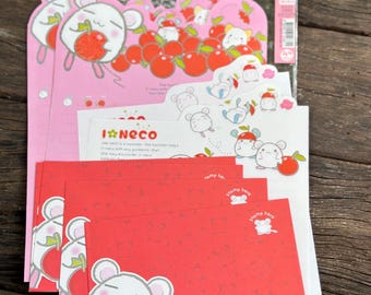 2002 I Neco Hamster letter set made in Korea