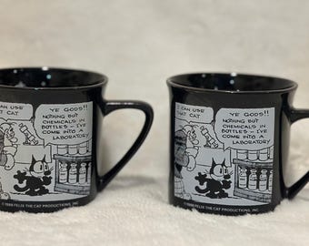 フィリックス・ザ・キャットマグカップ - 漫画の顔がプリントされた