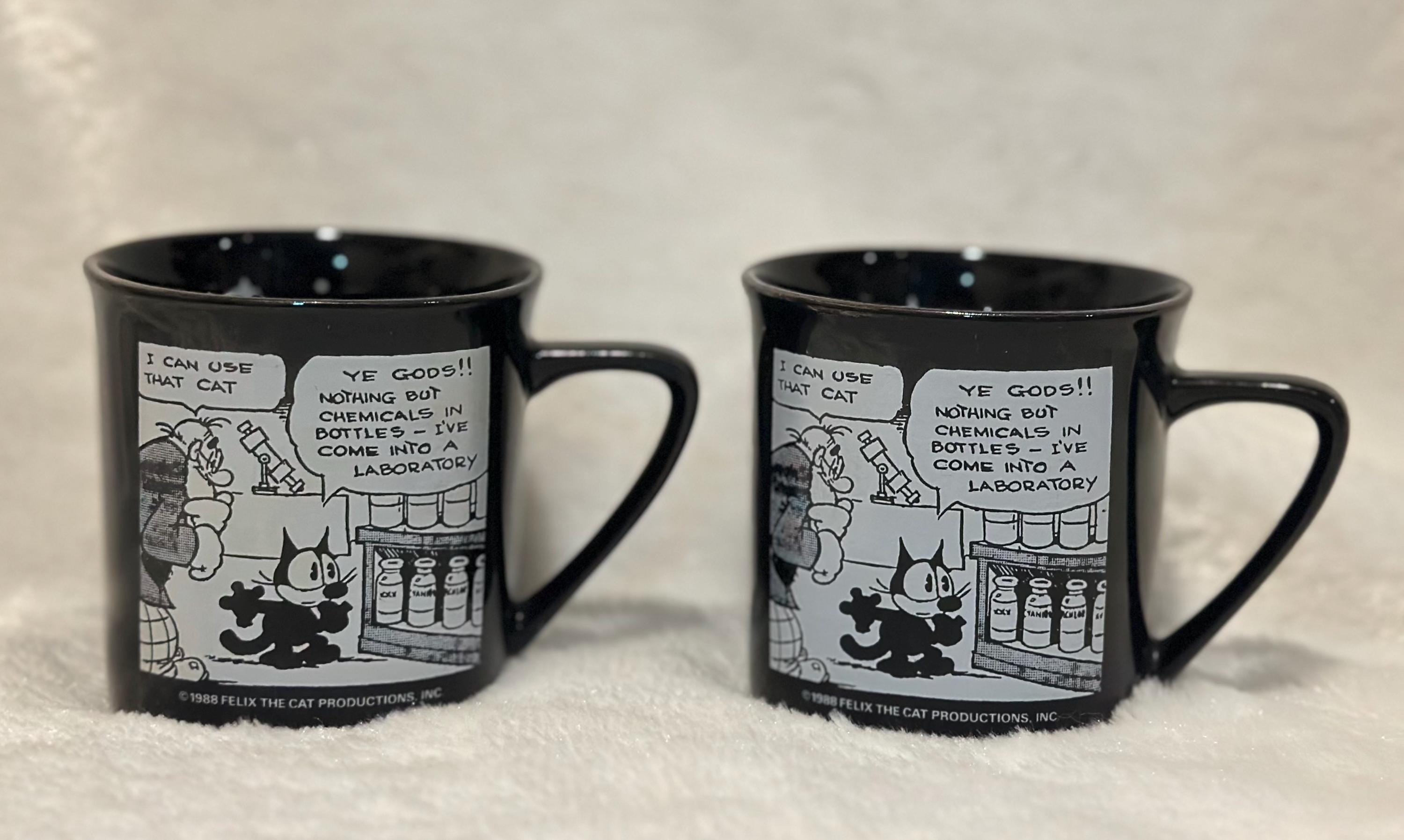 1988 フィリックス・ザ・キャット 陶器製コーヒーマグ 2個セット
