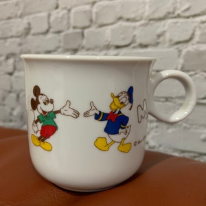 Walt Disney Productions Mickey Mouse and Donald Duck coffee mug