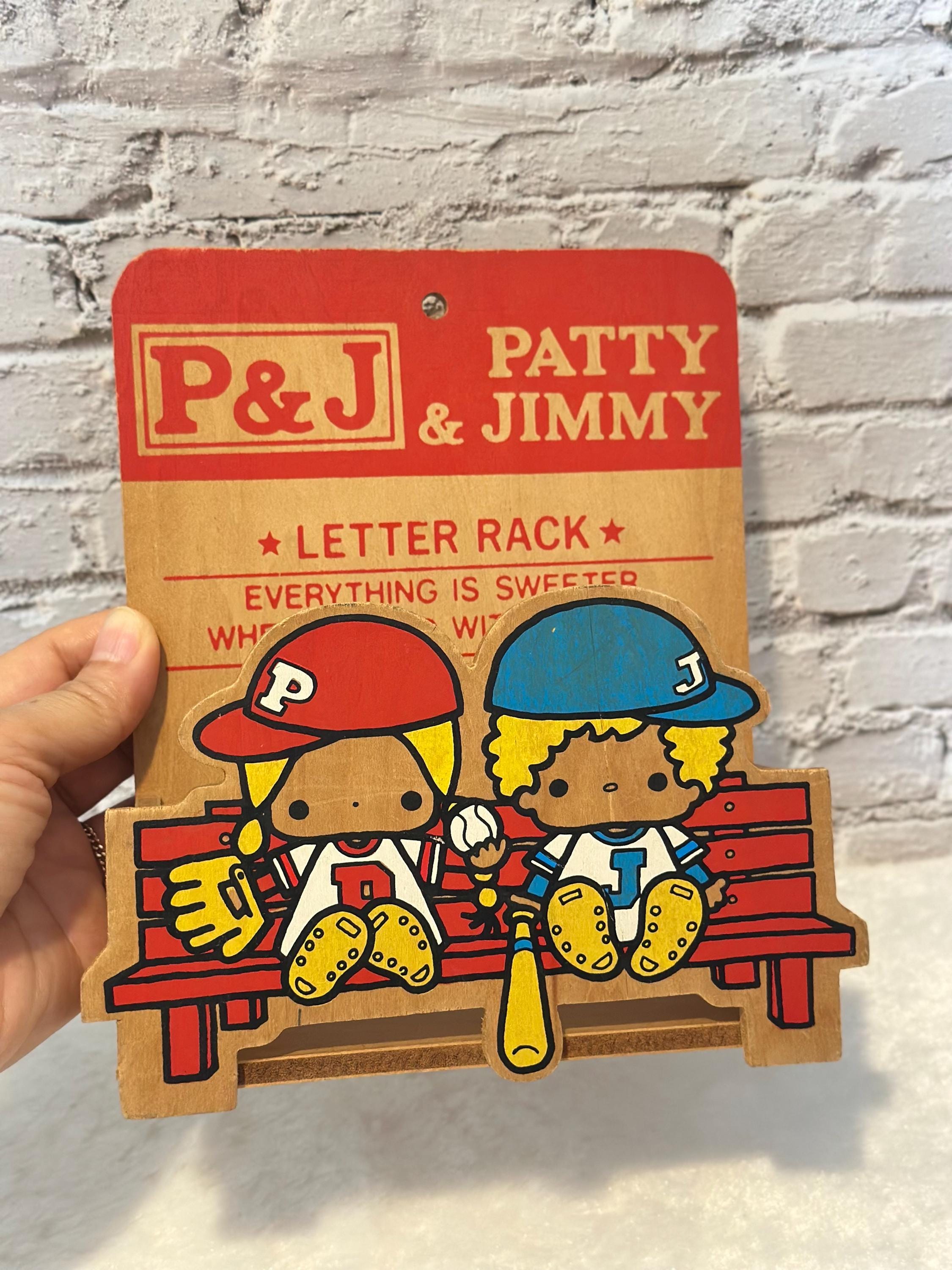 Vintage Sanrio Patty & Jimmy Wooden Letter Rack – 1975 Japan Mail ...