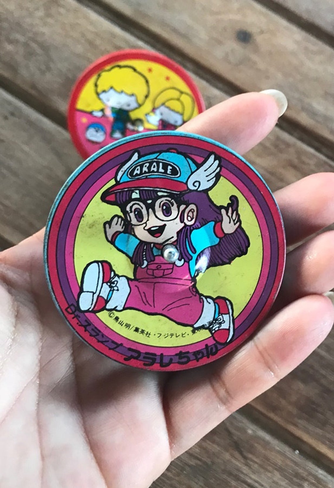 3 Japanese spinning top vintage Spinning top toy Etsy