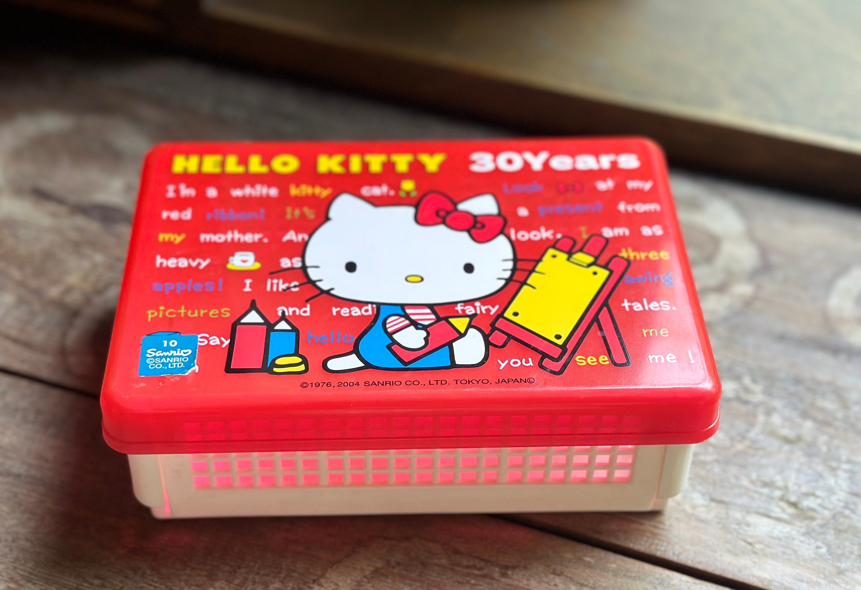 2004 Sanrio Hello Kitty Foldable Lunch Box Lunch Snack Box - Etsy
