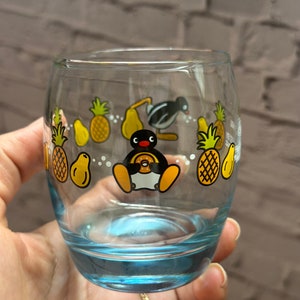 90s Pingu the Penguin  Mister Donut water glass