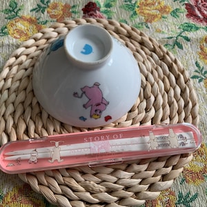The Story of Moomin Valley Rice bowl and chopsticks
