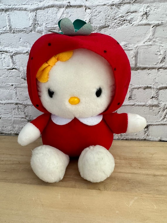 1999 Sanrio Hello Kitty Strawberry Dress Plush - Etsy display picture 1