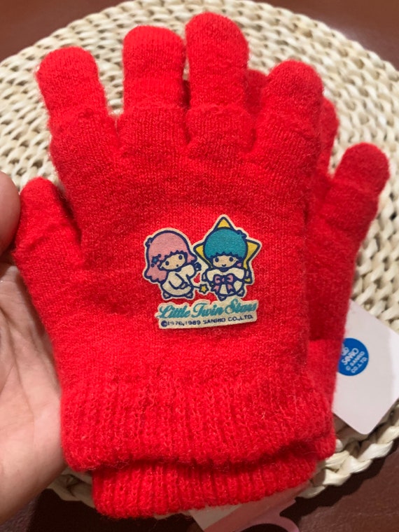 Vintage 1989 Sanrio Little Twin Stars Kids gloves - image 4