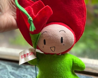 1990 Flower Expo 90 Mascot Hanazukin-chan Plush and Pin Badge - Etsy