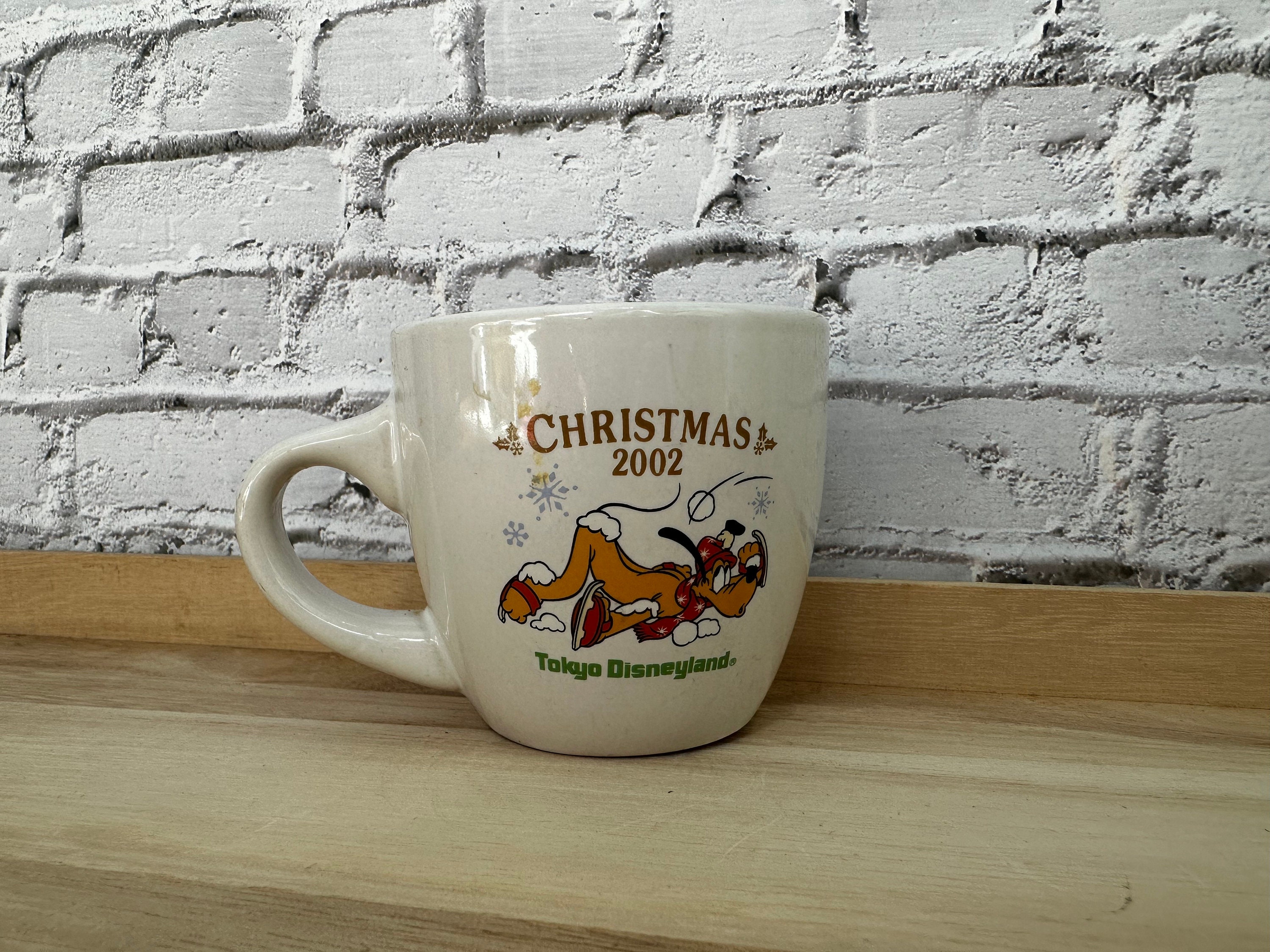 2002 Tokyo Disneyland Christmas Fantasy Espresso Mug Pluto