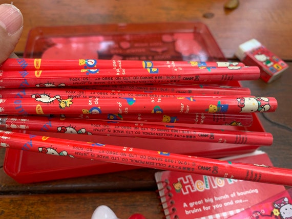 1999 Sanrio Hello Kitty Pencil Set of 11 