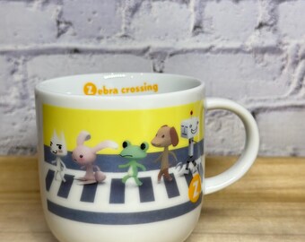 2003 Doko Demo Issyo Mug Sony PlayStation Toro Cat and Friends Zebra crossing Cup