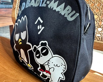 Vintage Badtz Maru Plush Backpack Sanrio 1997 90s RARE Vintage Sanrio Badtz Maru Plush 1997 Penguin Stuffed Toy 16  main image 4