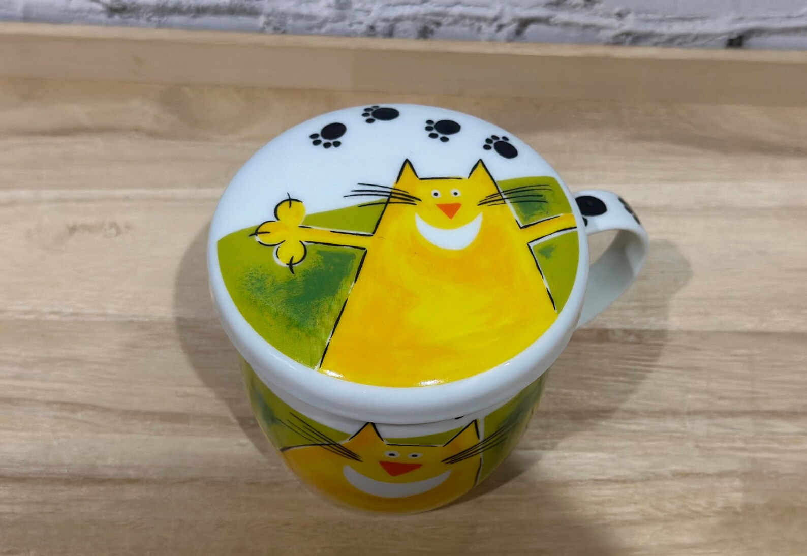 Gallery by Inhesion Cat Coffee Mug With Lid - Etsy