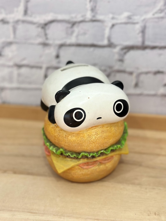 Vintage 1990s San-x Tarepanda Resin Coin Bank - Etsy