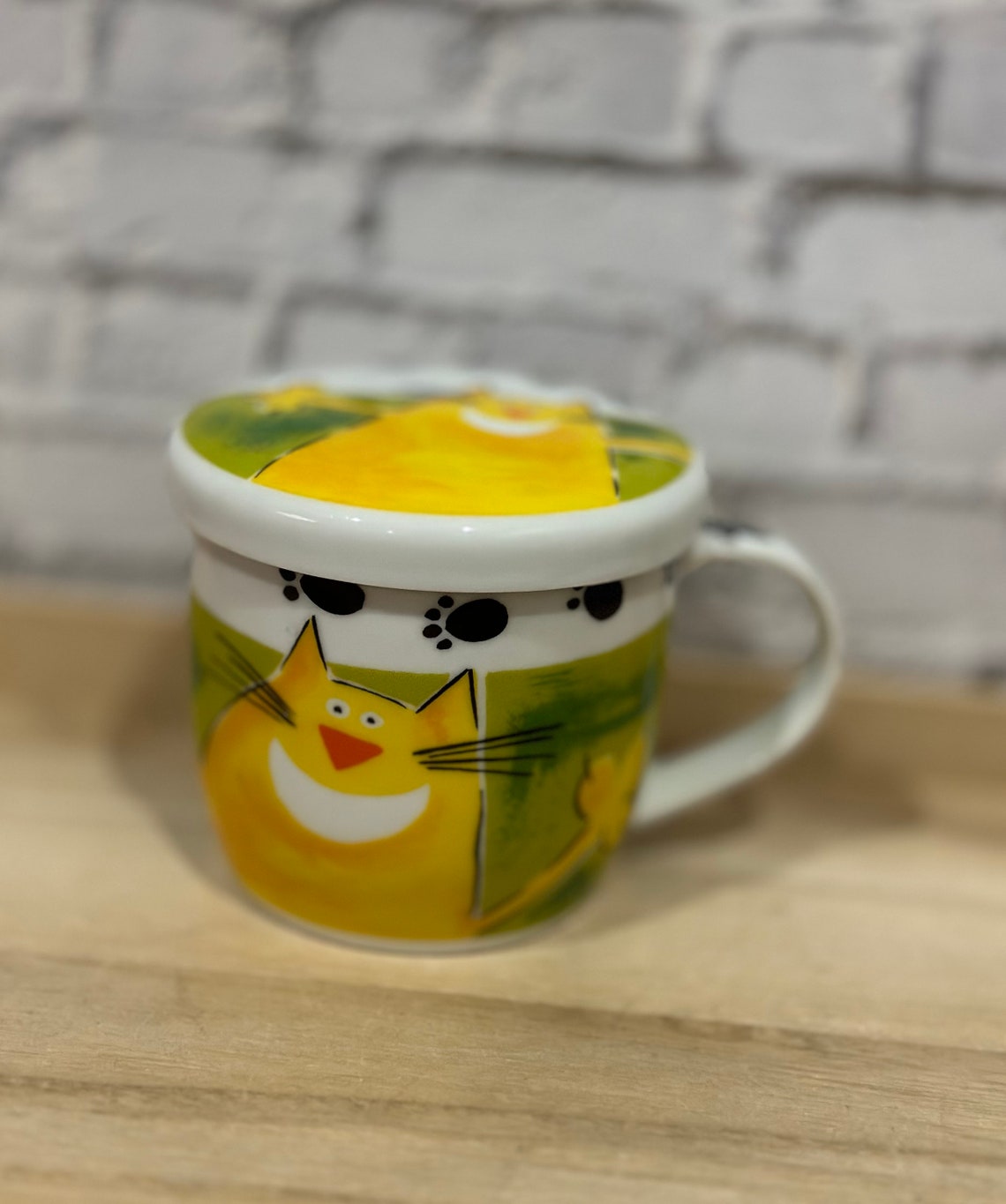 Gallery by Inhesion Cat Coffee Mug With Lid - Etsy