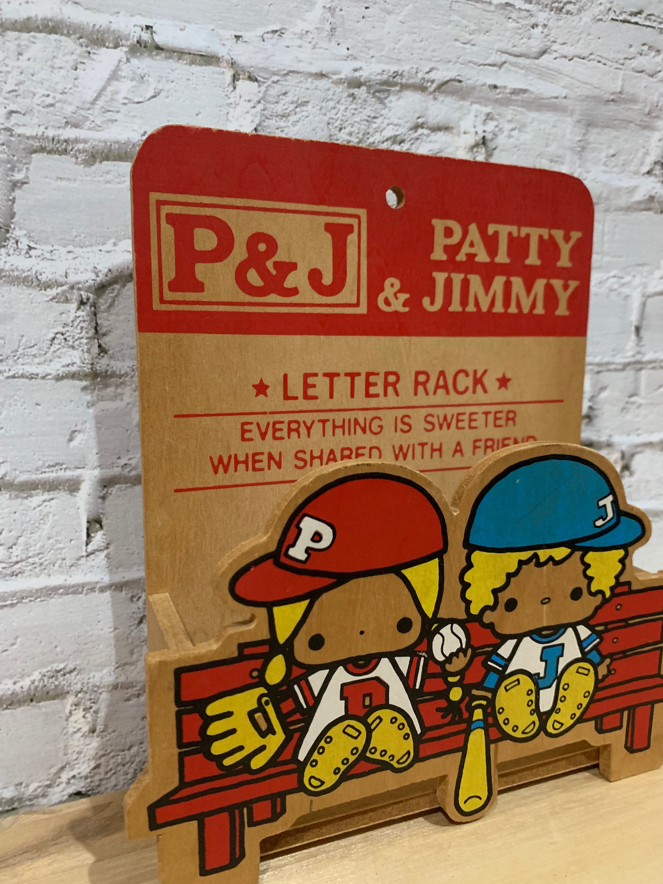 Vintage Sanrio Patty & Jimmy Wooden Letter Rack – 1975 Japan Mail ...