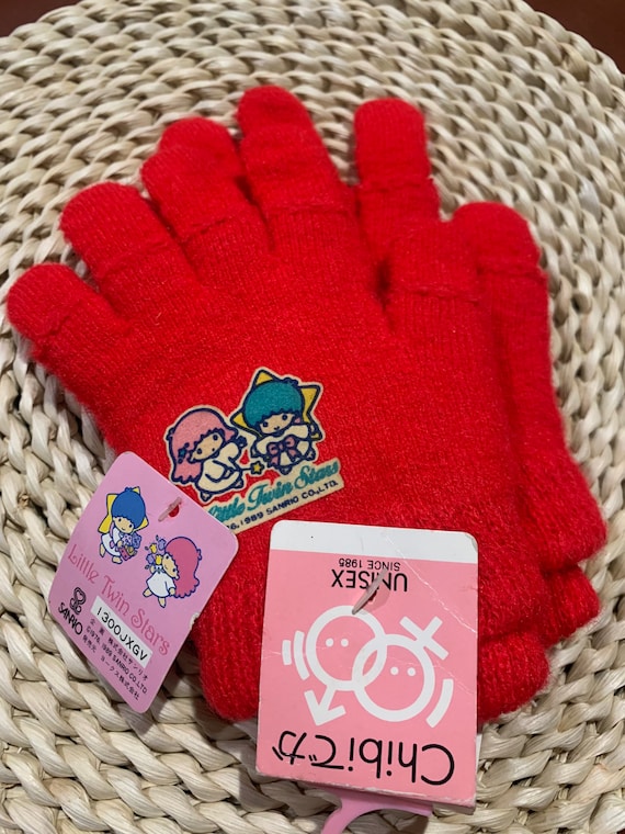 Vintage 1989 Sanrio Little Twin Stars Kids gloves - image 5