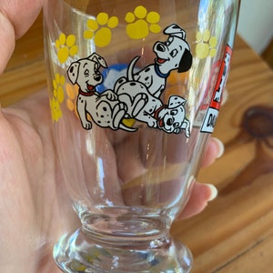 Vintage 90s Disney Enterprise s 101 Dalmatian Tumblr water glass
