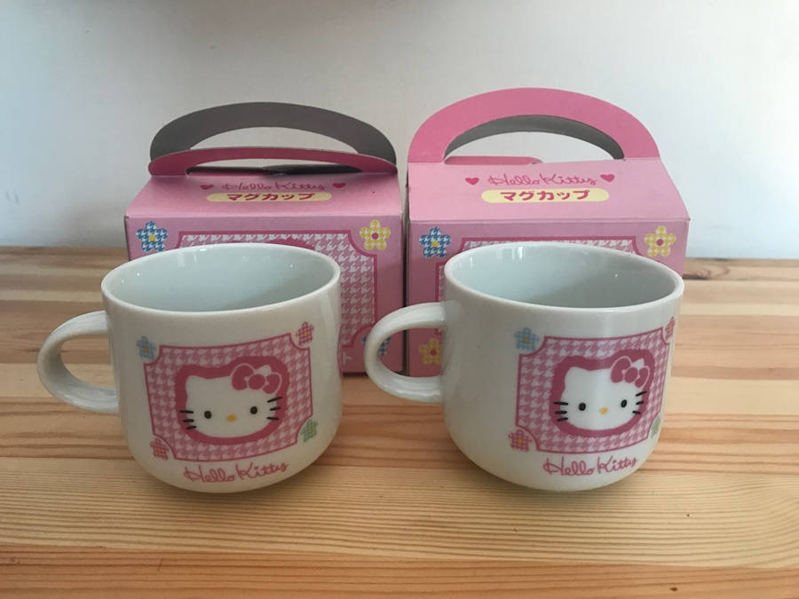 サンリオ ハローキティ 1997 陶器コーヒーマグ 2個セット 日本製
