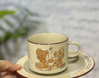 Vintage Sanrio mug and saucer Betsey Charmer Hallmark Cards Inc. Japan