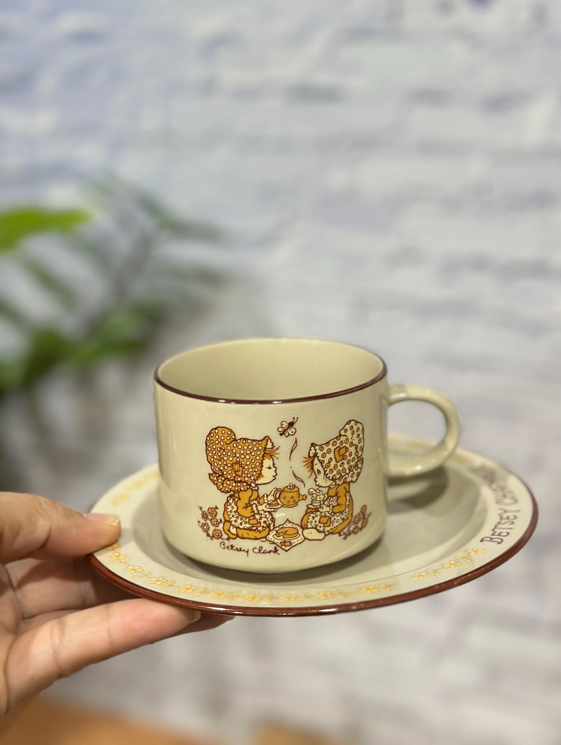 ★レア　Sanrio　holly's bear　カトリキ　蚊取り　陶器　レトロ Vintage Sanrio Mug and Saucer Betsey Charmer Hallmark Cards Inc