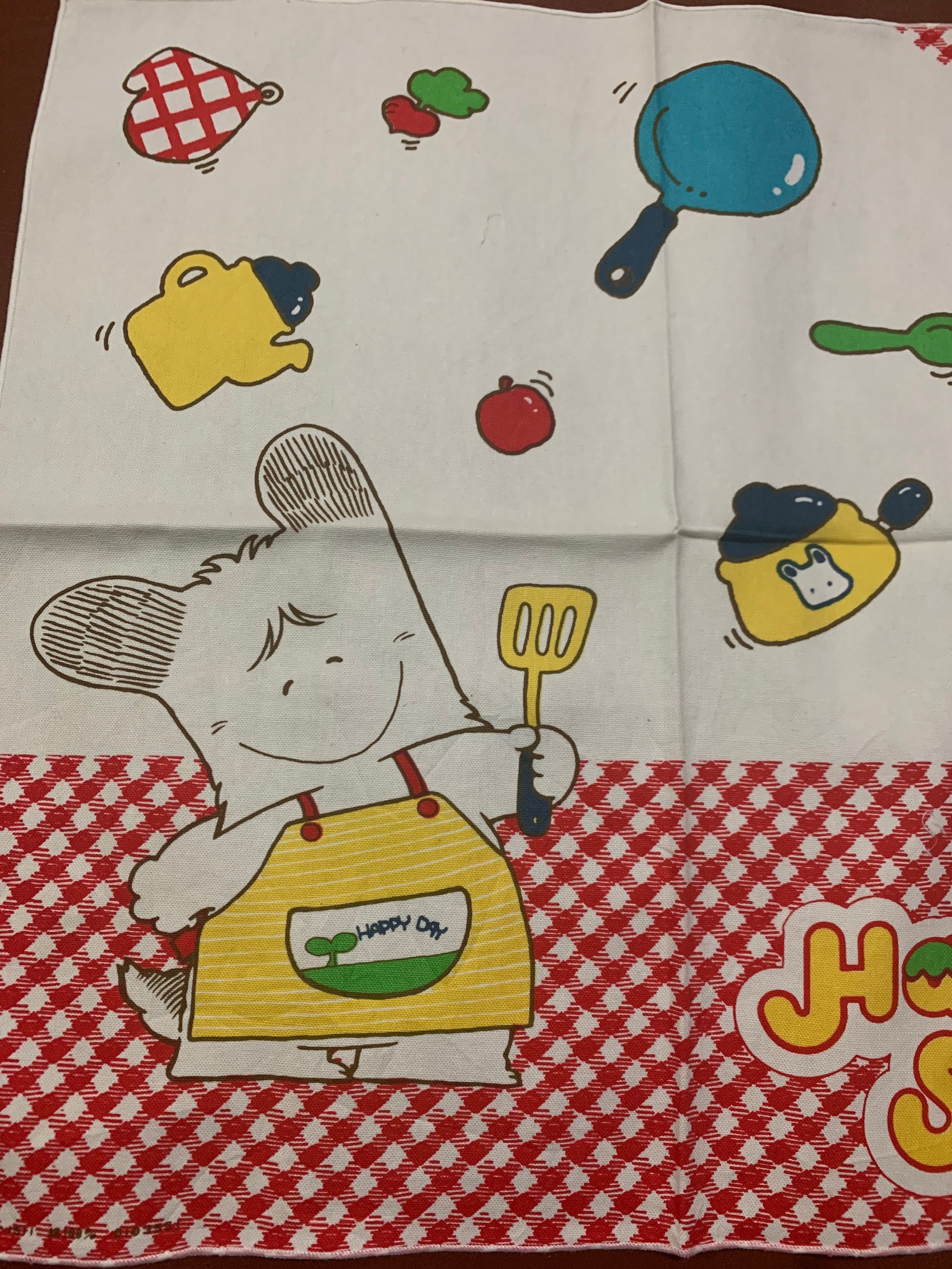 JAPAN AIR LINES  おはよう！スパンク ハンカチ　昭和レトロ　貴重 JAPAN AIR LINES おはよう！スパンク ハンカチ 昭和レトロ 貴重