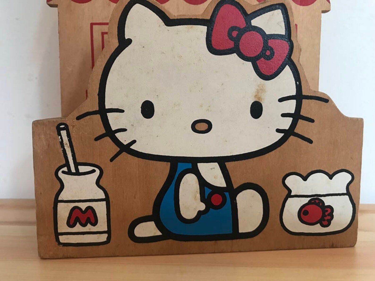 1975 Sanrio Hello Kitty Wood Hanging Storage Box Etsy