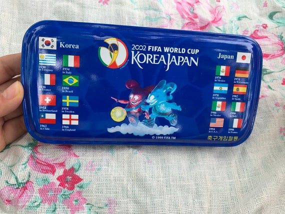 2002 FIFA World Cup Pencil Case Tin Pen Case 