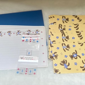 80s Kamio Japan Merryment Teddy Letter set