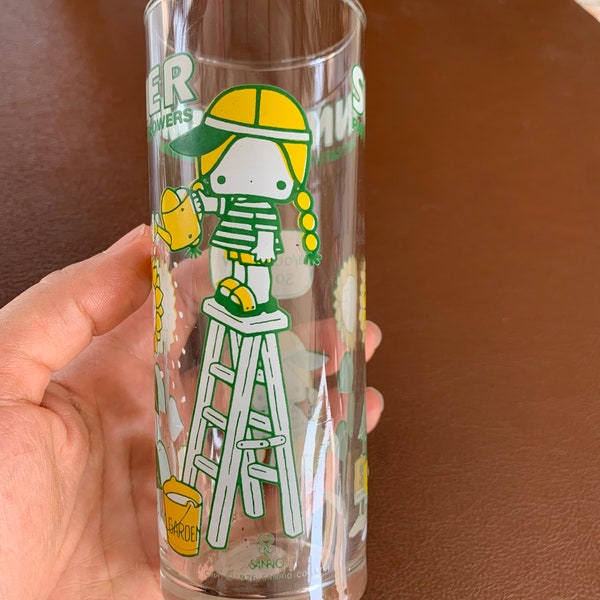 1975 Sanrio Patty and Jimmy water glass tumbler