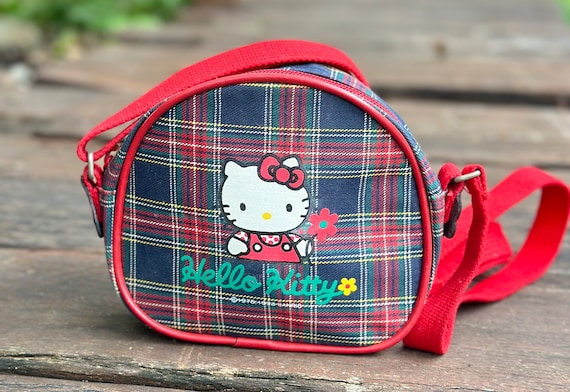 1998 Sanrio Hello Kitty Plaid Cross Body Bag Made in Japan - Etsy