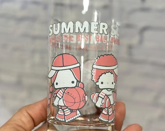 1975 Sanrio Patty and Jimmy water glass tumbler
