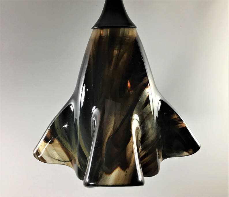 Petrified Wood Look Glass Pendant Light Shade A Truly Unique Image 0