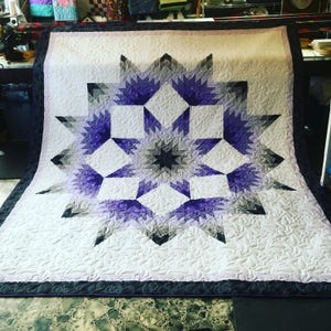 Custom Broken Star Quilt - You choose the colors & size. Made to order! DEPOSIT ONLY!