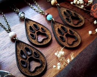 Paw Print Laser Engraved Necklace, Pet Jewelry, Fur Baby, Paw Print Necklace, Paw Print, Pet Loss, Keepsake, Dog Paw Print, Dog Mom, Dog Dad