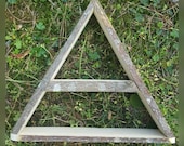 Raw Live Edge Wooden Display, Live Edge Display, Live Edge Shelf, Wooden Display, Geometric Shelf, Triangle Shelf, Live Edge Wood, Live Edge