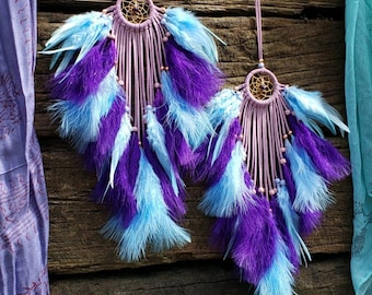 Mini Mystic Mermaid Dreamcatchers, Handmade Decor, Small Dreamcatchers, Mini Dreamcatchers, Gifts for Her, Birthday Gifts, Bohemian, Mermaid