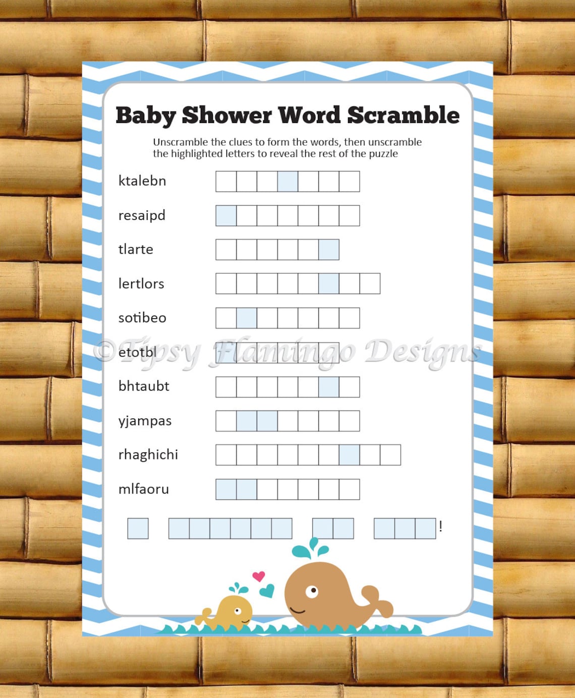Quiz Na Baby Shower Po Polsku Baby Shower gry Baby wyścig słowo prysznicem gry wyścig | Etsy