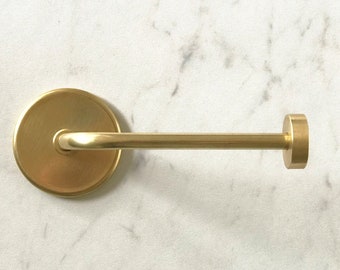 Toilet Paper Holder • Handmade Brass Toilet Roll Holder • Modern Brass Tissue Holder